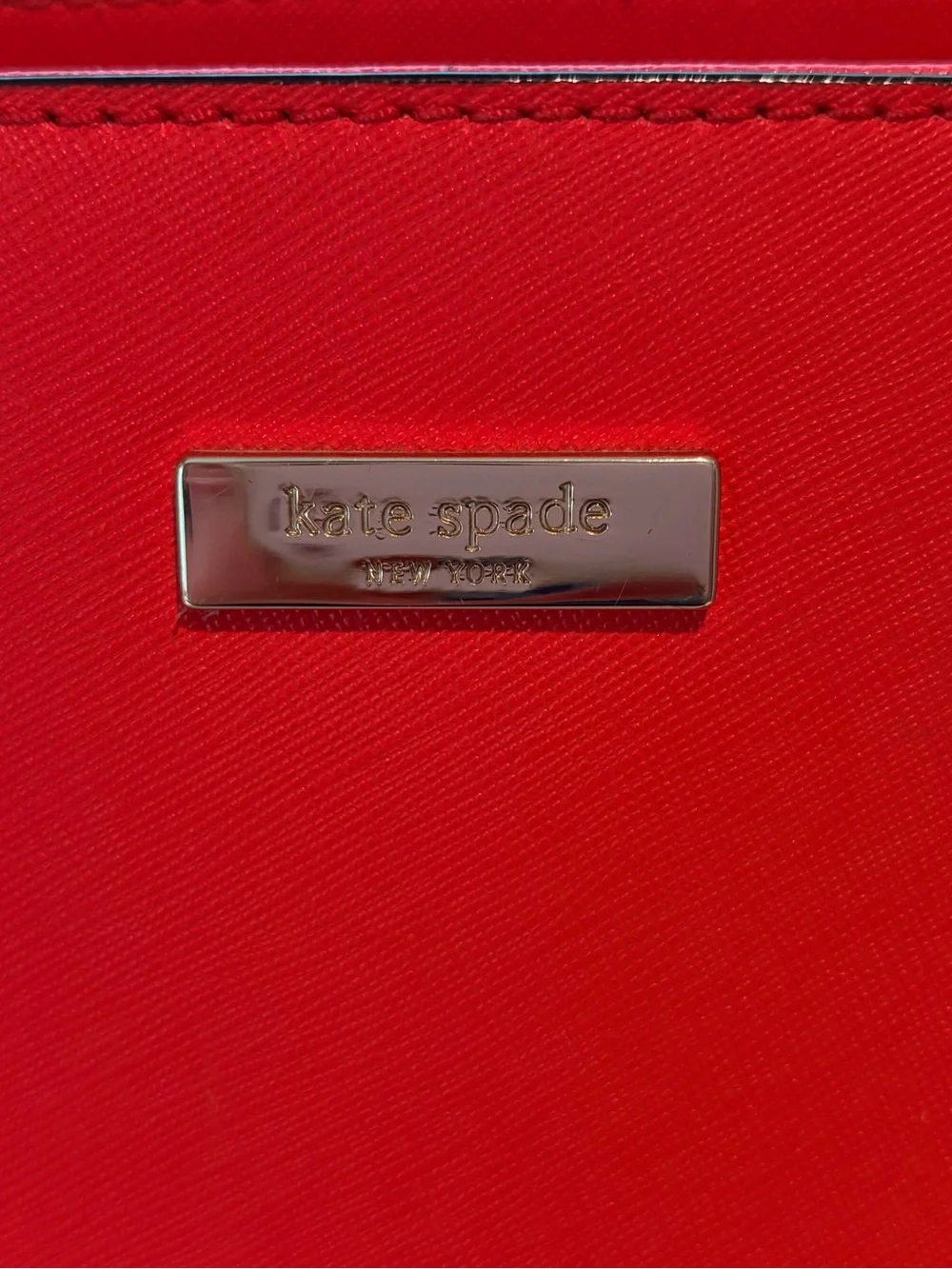 kate spade Red Saffiano Tote with Matching Wallet